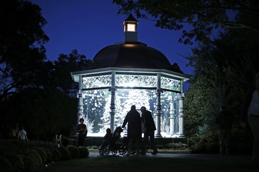 The Dallas Arboretum's "12 Days of Christmas" exhibit of a dozen gazebos opens Nov. 9.