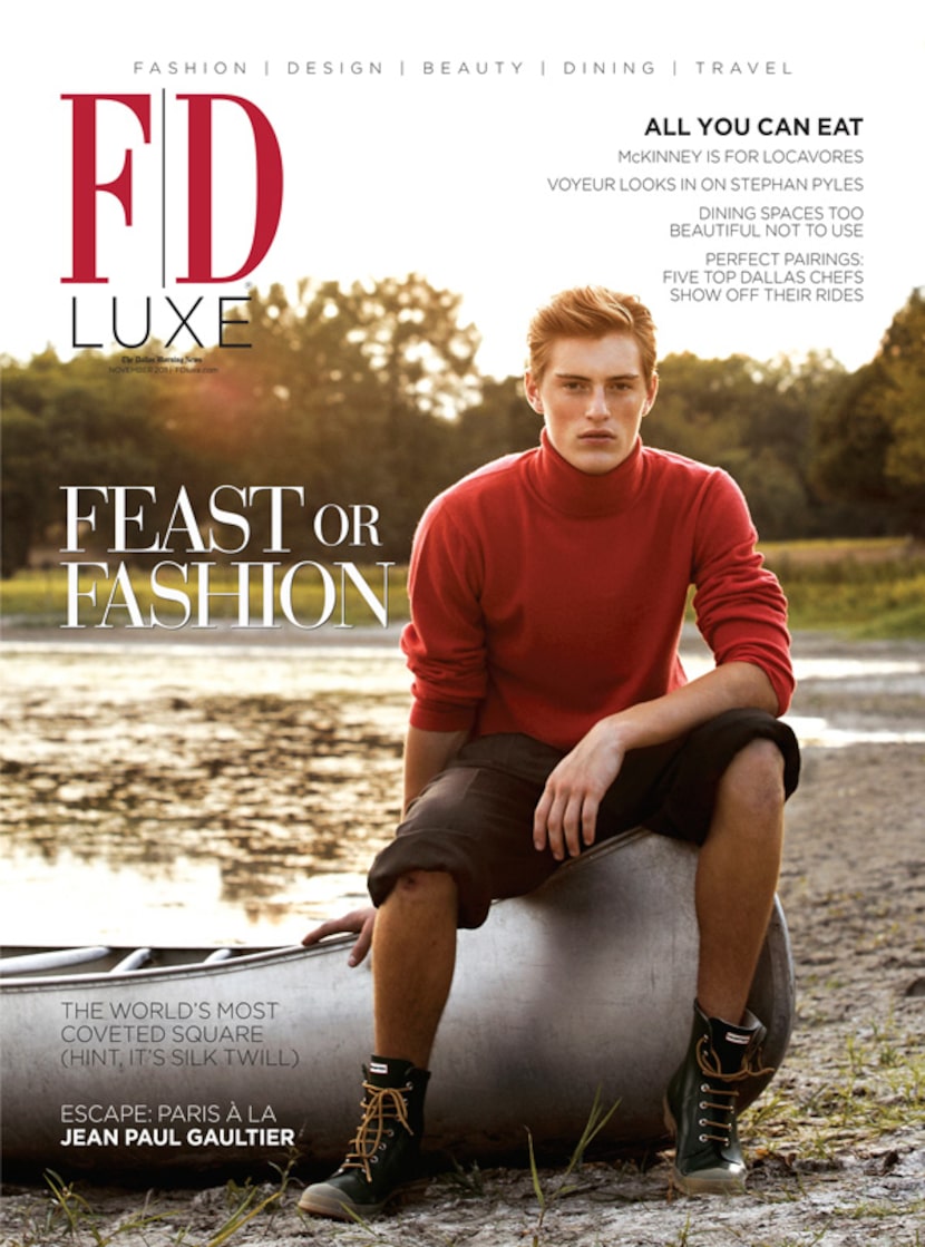 Myles Crosby on cover of FD Luxe November 2011