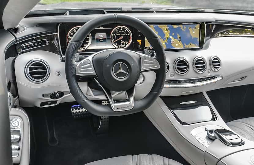 
Like many German luxury cars these days, the S63 has no center stack, relying instead on a...