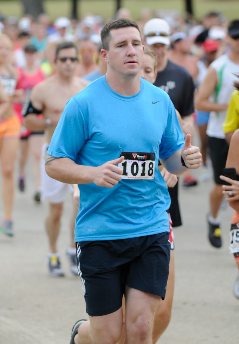 Tim Chalmers begins the Hottest Half at Norbuck Park on Sunday, August 12, 2012    