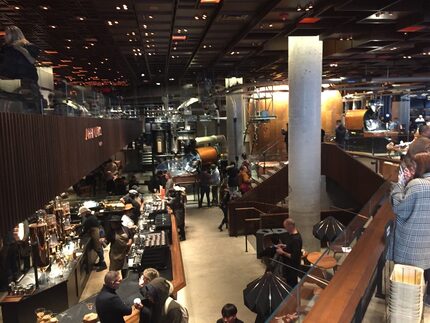 Starbucks Reserve Roastery in New York. The others are in Seattle, Milan, Tokyo, Shanghai...