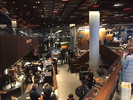 Starbucks Reserve Roastery in New York. The others are in Seattle, Milan, Tokyo, Shanghai...
