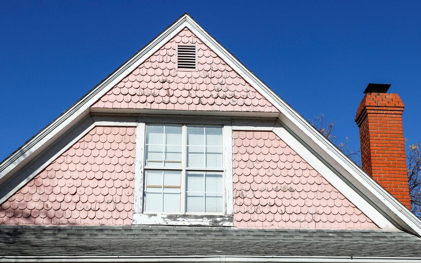 This detail from a Sycamore Street home in Peak's Suburban Addition shows what is known as...