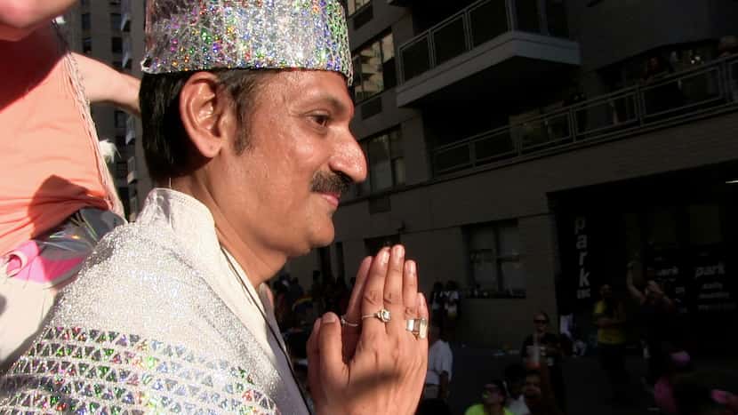 Prince Manvendra of India is shown at the New York City World Pride Parade. He is profiled...