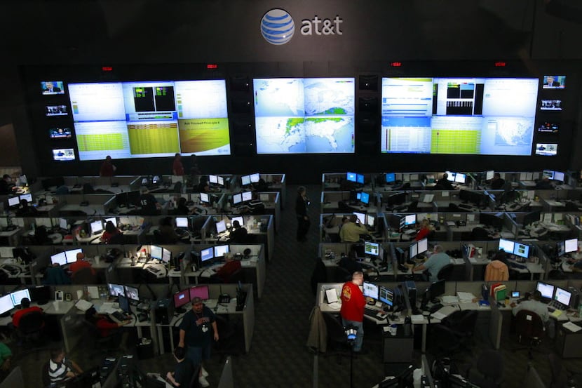 Dallas-based AT&T's local network operations center 