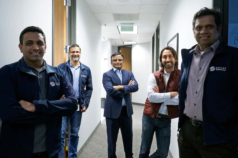 The Dallas Venture Capital team (left to right): Venkat Kolli, Abidali Neemuchwala, Dayakar...