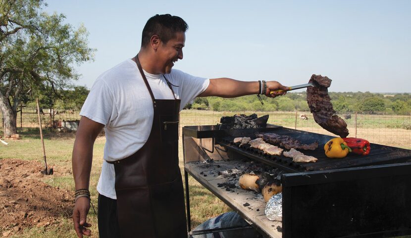 Chef and restaurateur Adrian Davila of Seguin, TX, is the author of "Cowboy Barbecue: Fire...