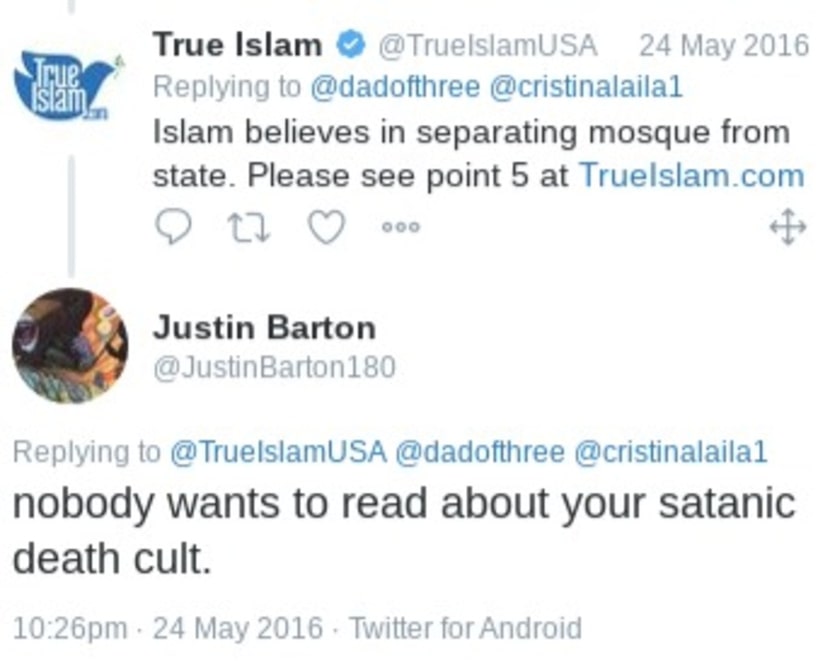 This is a screenshot of a tweet from McKinney ISD teacher Justin Barton.