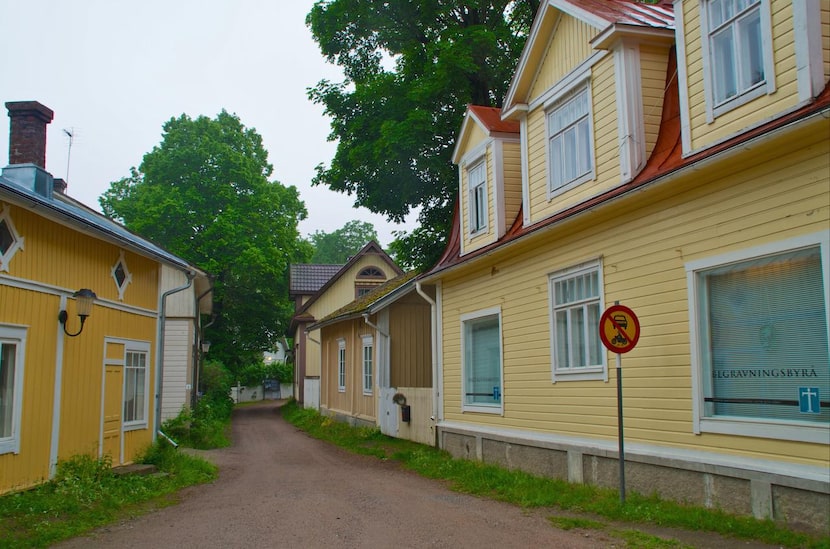 
The houses in Gamla Malmen, the original trading settlement that is now Pargas, date as far...