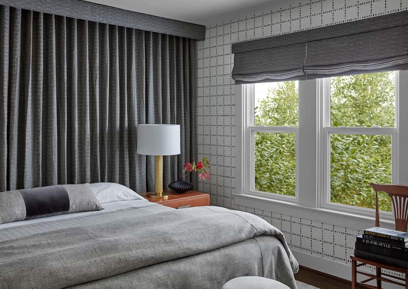 Patterns, textures, and fabrics are big in wallcoverings this year. Brian Yates, principal...