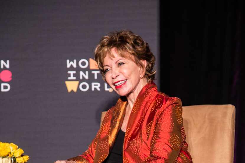 Isabel Allende fotografiada en Dallas durante su participación en el evento “Women in the...