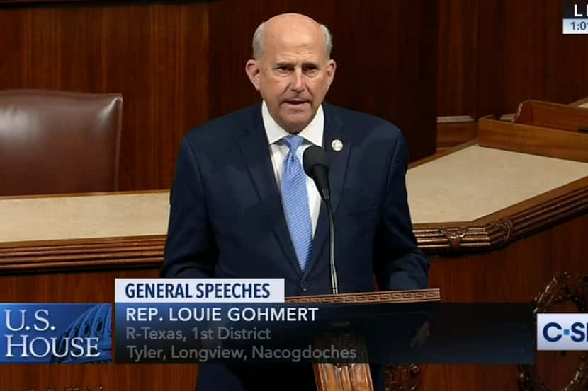 Rep. Louie Gohmert, R-Tyler, speaks on the House floor on Feb. 26, 2020, to explain his vote...