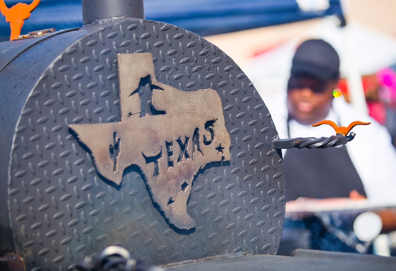 Welding students make the pits and culinary students use them to prepare meat. 