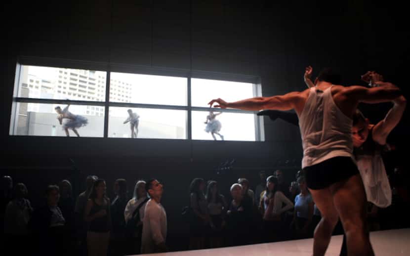 TITAS presented an immersive installation dance by Cedar Lake Contemporary Ballet in Hamon...