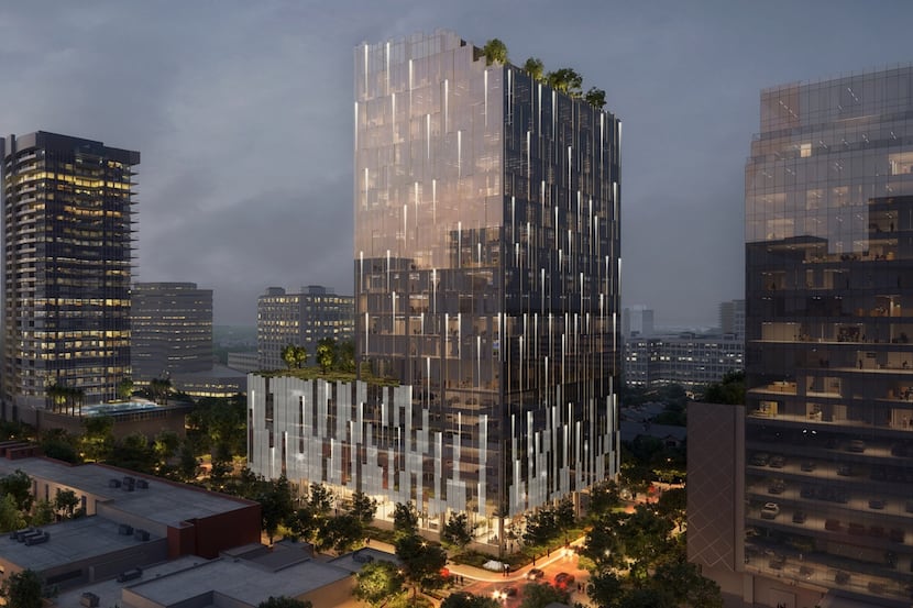 Harwood International's new Harwood No. 15 tower is planned just north of downtown Dallas.