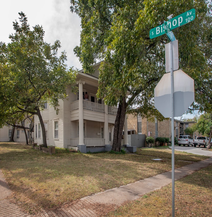 The century-old house — at least — at the corner of Bishop Avenue and West Tenth Street near...