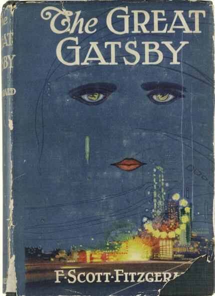 A first edition of  F. Scott Fitzgerald's The Great Gatsby that was auctioned in 2013. 