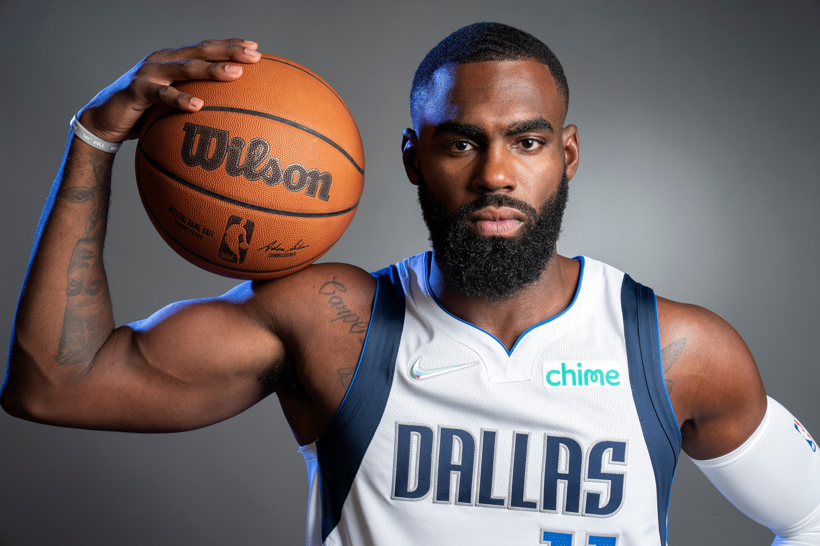 Dallas Mavericks guard Tim Hardaway Jr. (11) poses for a portrait during the Dallas...