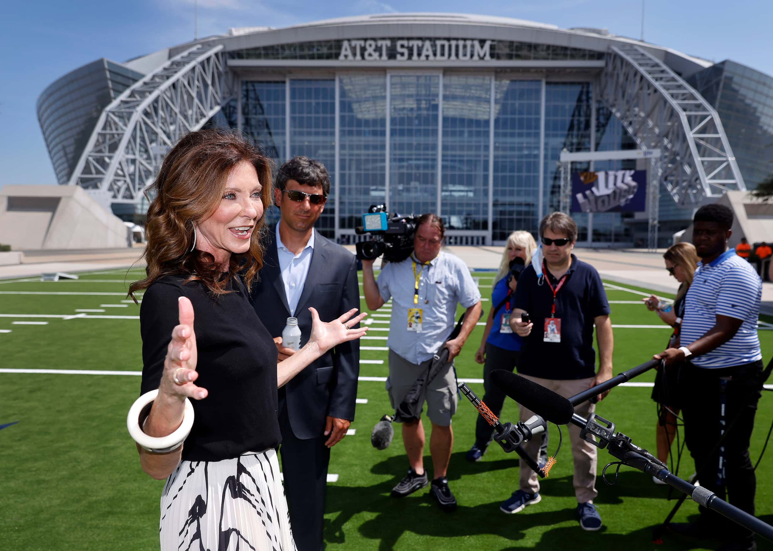 Charlotte Jones, Chief Brand Officer of the Dallas Cowboys, answers questions about the...
