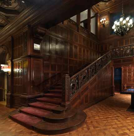 The grand staircase is one of the standout architectural features at the Cooper Hewitt,...