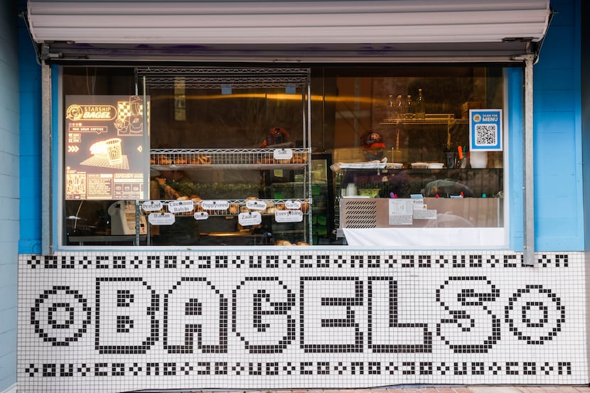 Opening Day of the Starship Bagel in downtown Dallas on Friday, Jan. 20, 2023.