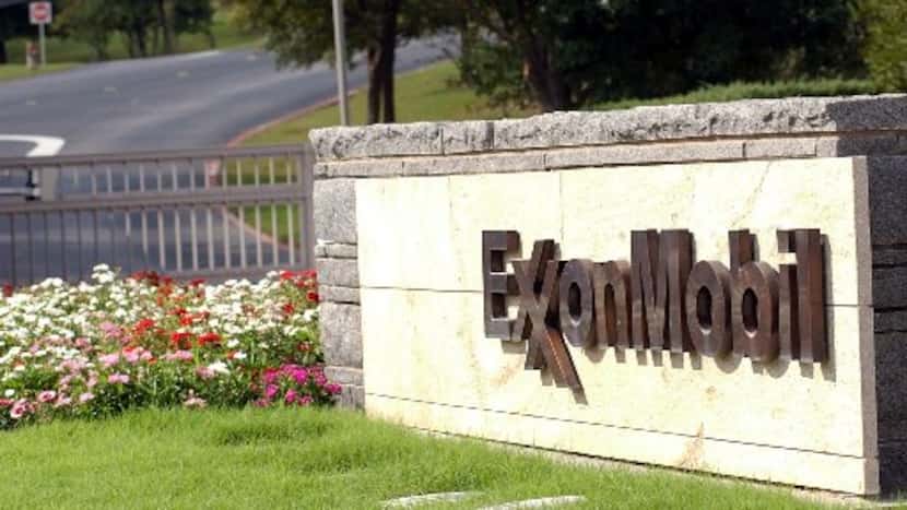  A sign marks the entrance of the secluded Exxon Mobil cooperate headquarters in Irving. 