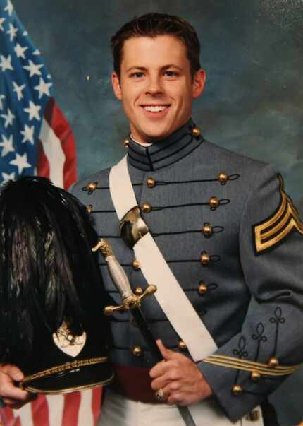 Brad Hunstable's portrait was taken in 2001 upon graduation from West Point. After 9/11,...