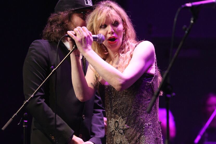 Courtney Love, shown here performing in Los Angeles earlier this year, was the only...