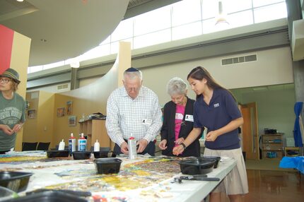  From left: Albert and Tanya Lampert and their granddaughter, Jessica. (Photo taken by Sara...