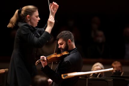 The Dallas Symphony Orchestra's co-concertmaster Nathan Olson performs Bartók's First Violin...
