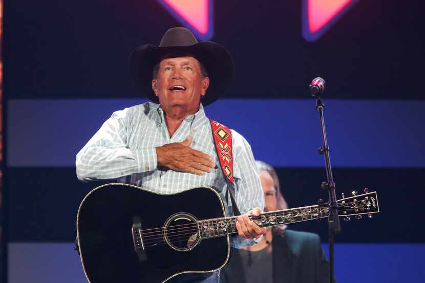 George Strait performs at the iHeartCountry Festival at the Frank Erwin Center in Austin in...