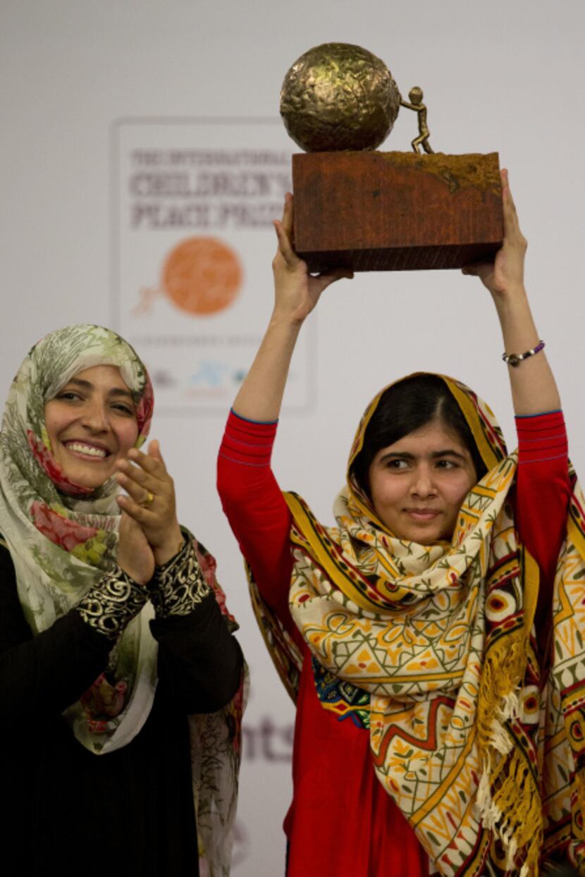 Pakistani teenager Malala Yousafzai, who was shot and injured by the Taliban for advocating...