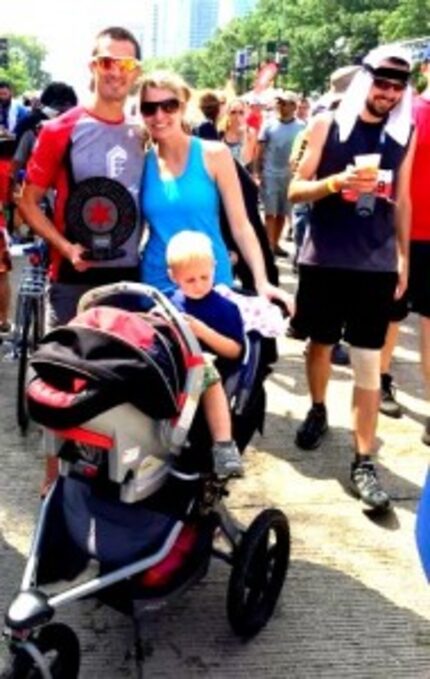  Trent Simmons takes his family along for his races and training. (Photo submitted by Carl...