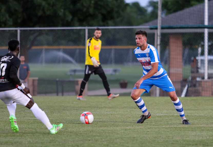 Fort Worth Vaqueros (blue) take on NTX Rayados (black) in US Open Cup play.  (5-9-18)