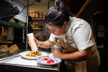 The plates from Jose chef Anastacia Quiñones-Pittman are arranged beautifully.