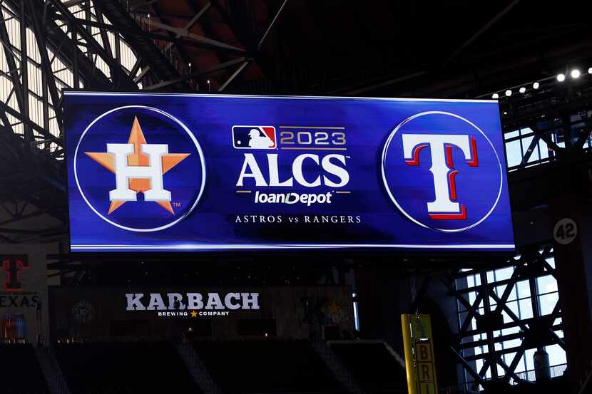 The Texas Rangers will face the Houston Astros Wednesday night in the ALCS at Globe Life in...
