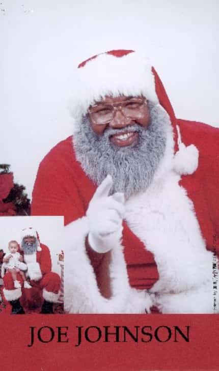 Joe Johnson as Santa Claus in 2002