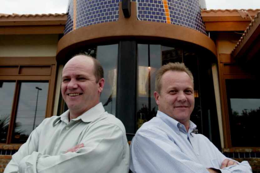  Former Fogo de Chao owners Jorge Ongaratto and Jair Coser outside their restaurant on...