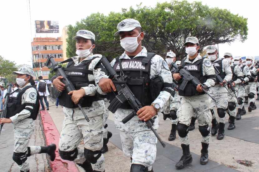 Elementos de la Guardia Nacional fueron enviados a Tuxtla Gutiérrez, Chiapas, para vigilar...