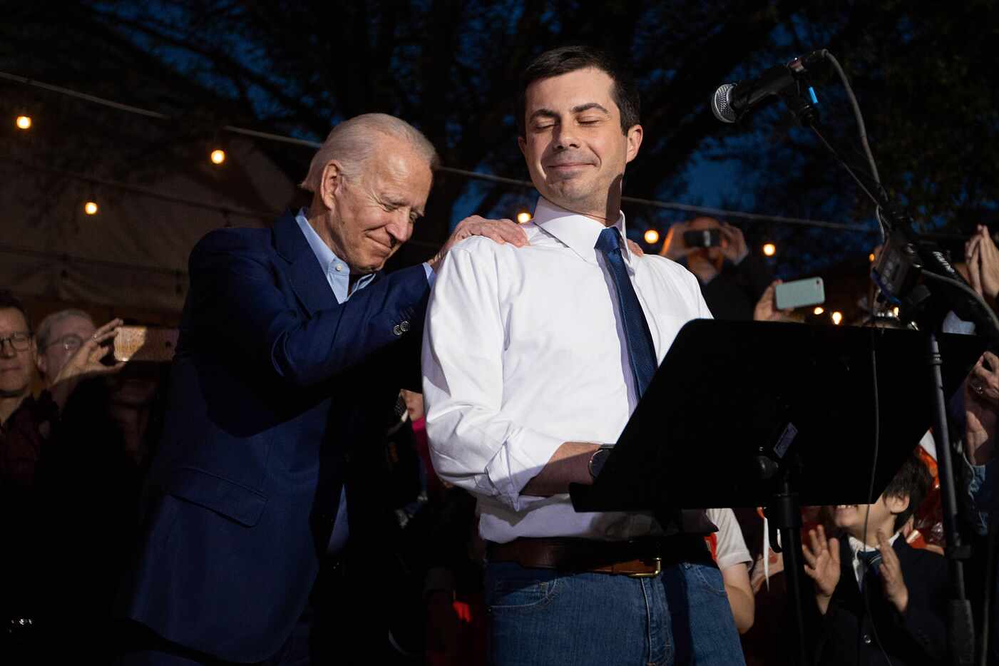 Pete Buttigieg endorses Joe Biden at Chicken Scratch in Dallas. on Mar. 02, 2020 in Dallas.