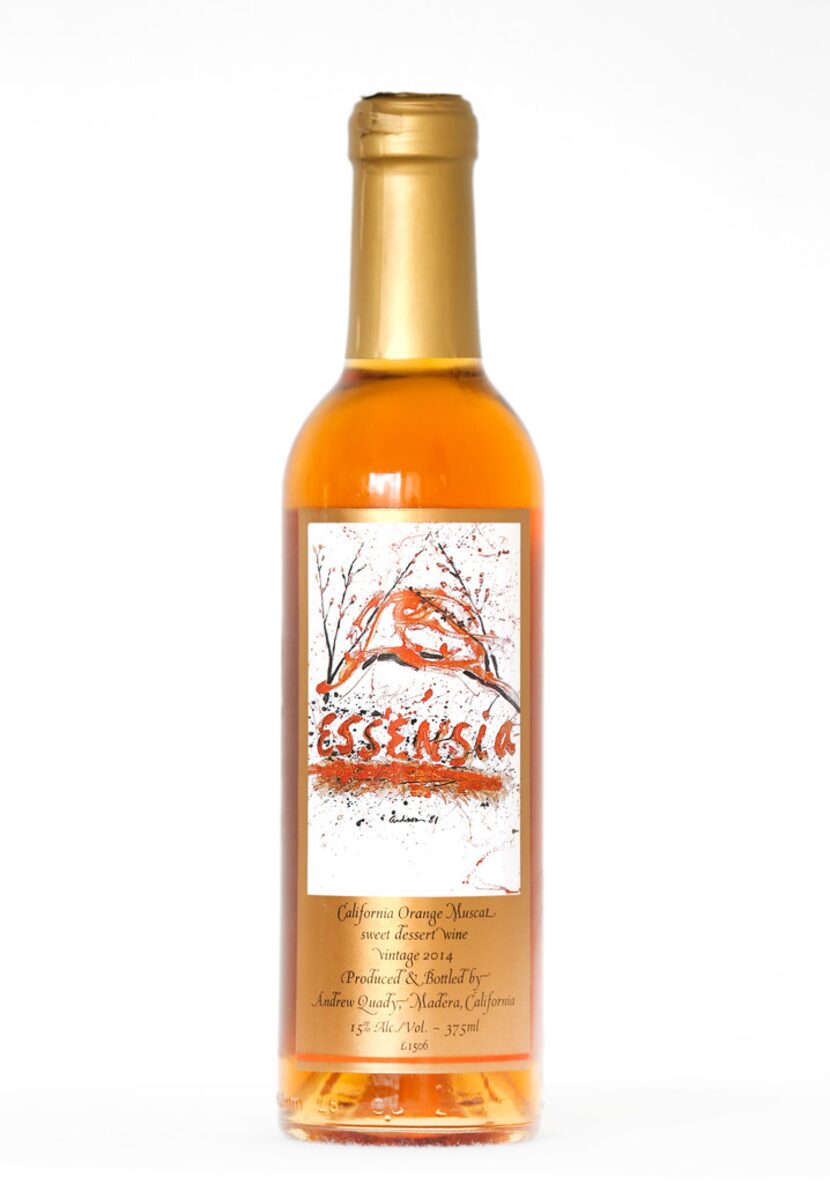 A 2014 Essensia California Orange Muscat sweet dessert wine 