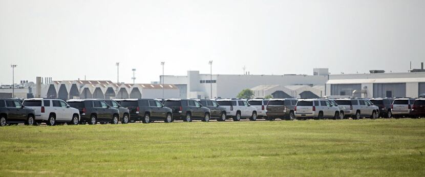 For years there have been new and unused vehicles parked at Hensley Field. 