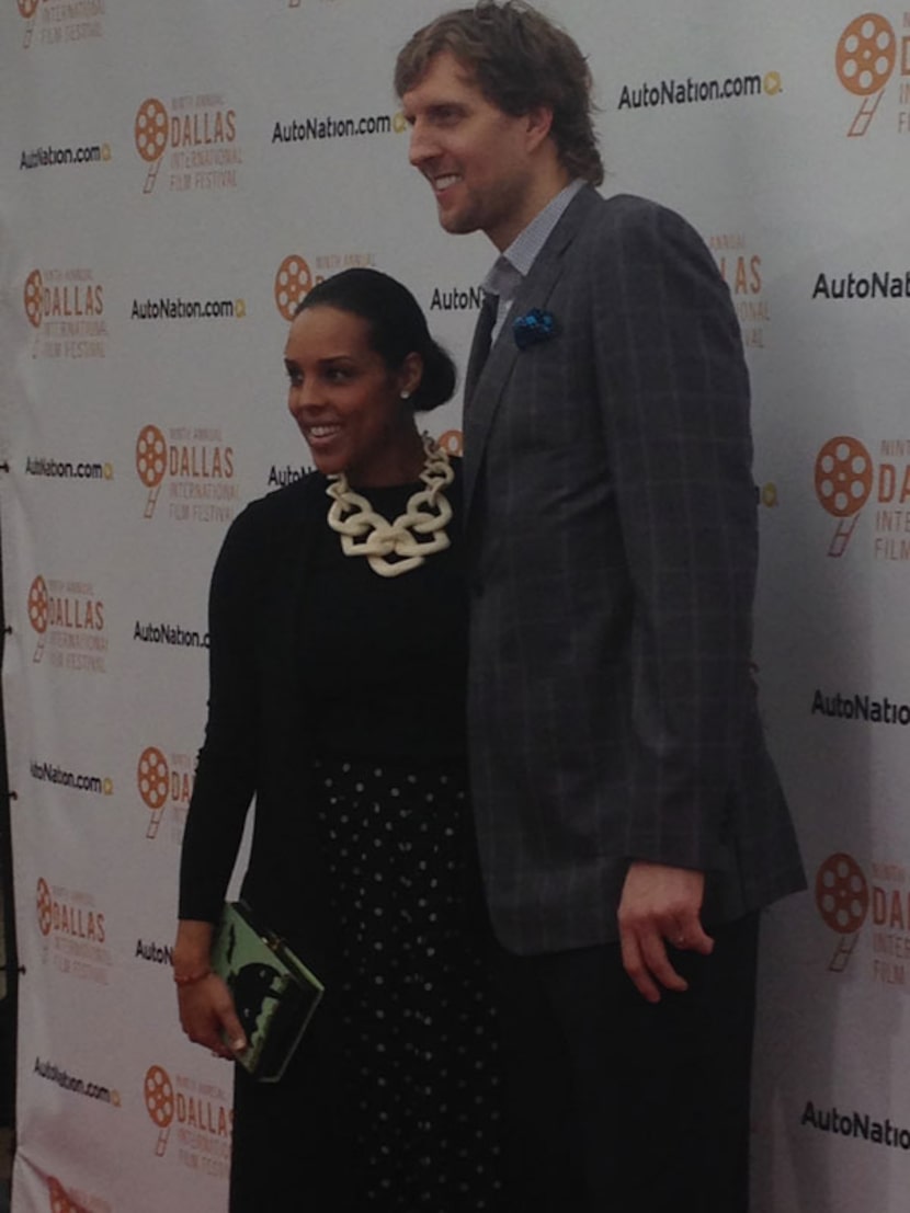 Dirk Nowitzki and his wife, Jessica Olsson