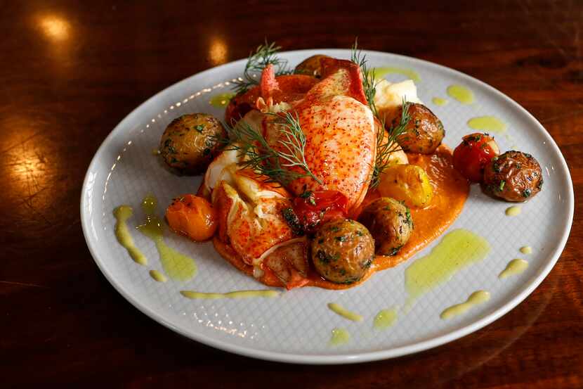 Curry Butter Poached Lobster is a part of Encina's Christmas dine-in special.