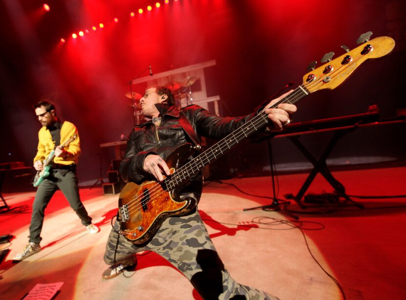 Weezer performs during the How The Edge Stole Christmas show at Verizon Theatre in Grand...