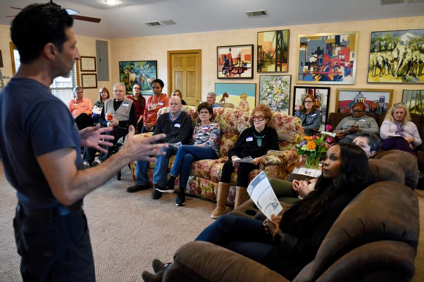 Two dozen guests gathered at the Doyle home to hear vascular surgeon Dr. Rizwan H. Bukhari...