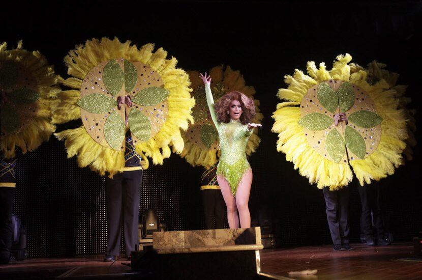 Sofia Anderson performs during the Miss Gay Texas America pageant at Station 4 in Dallas,...