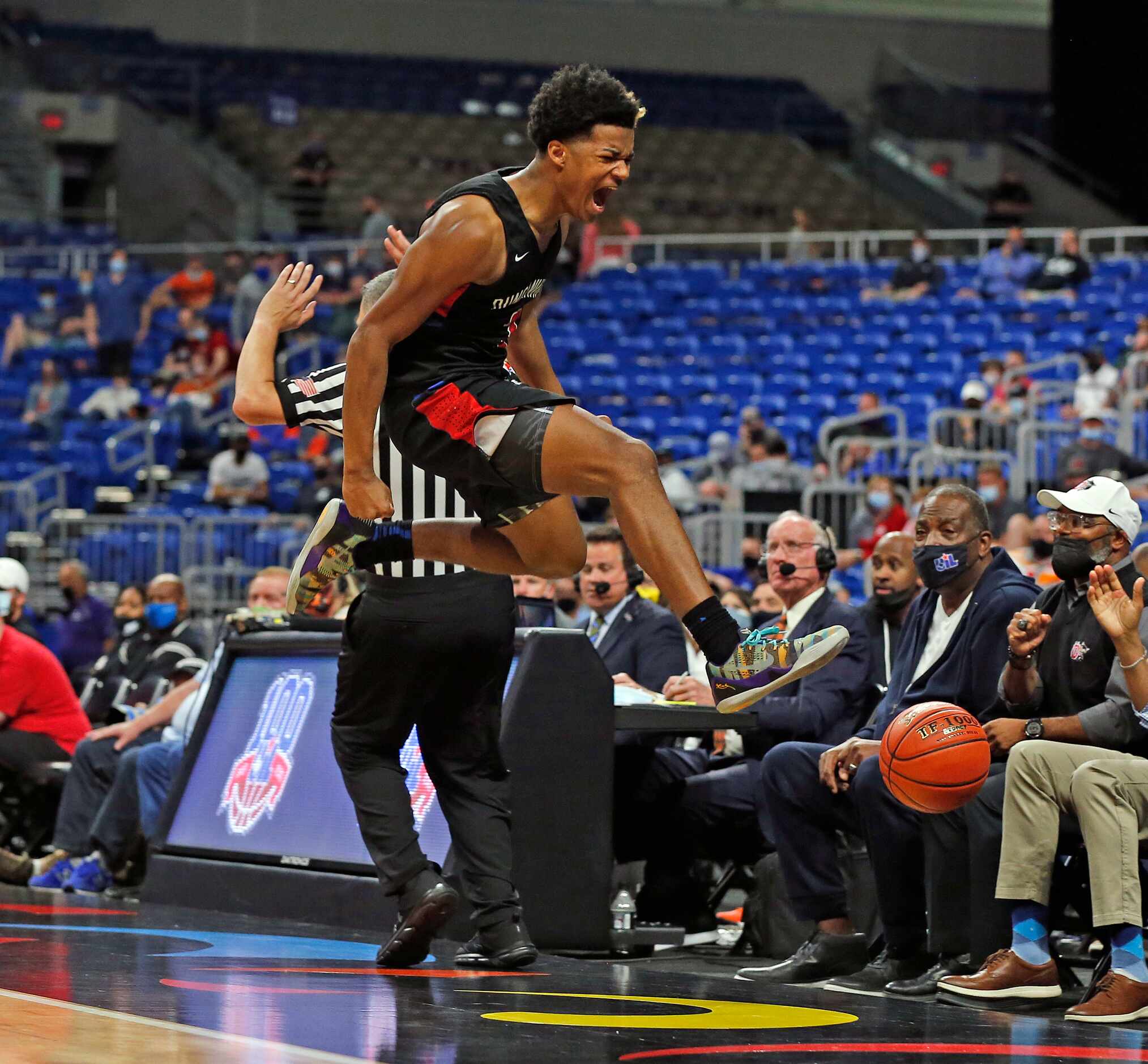 Duncanville CJ Ford #3 although could not save the ball from going out of bounds still...