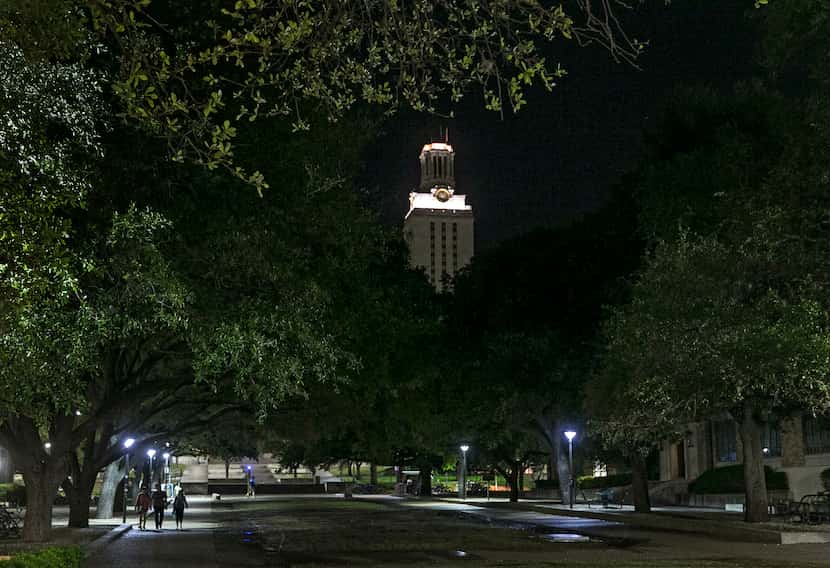 The University of Texas announced in March that the group would be banned through May 2025....