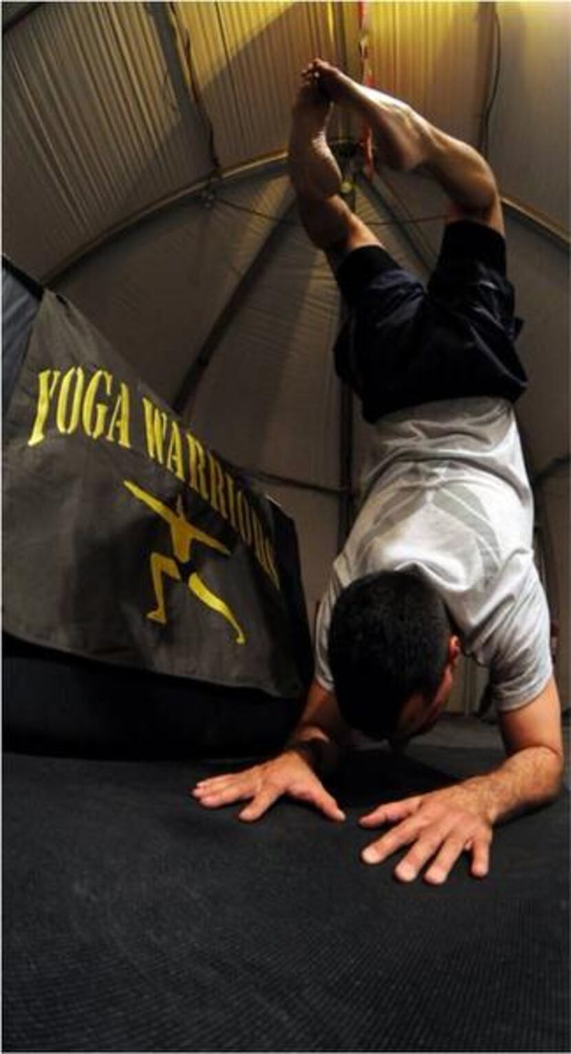 
Jon Greuel partnered with organization Yoga Warriors to further learn how to do and teach...